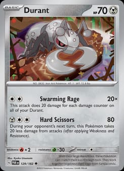 Durant 129/182 Uncommon – Paradox Rift Pokémon card
