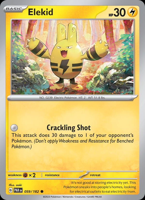 Elekid 059/182 Paradox Rift Pokémon card