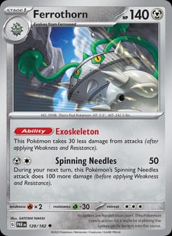 Ferrothorn 128/182 Uncommon – Paradox Rift Pokémon card
