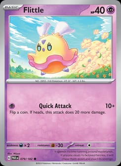 Flittle 079/182 Common – Paradox Rift Pokémon card