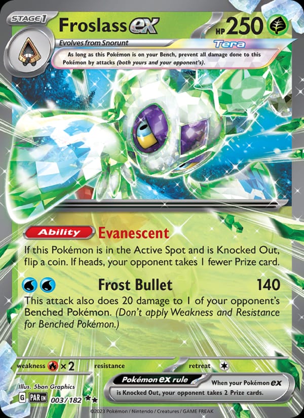 Froslass ex 003/182 Paradox Rift Pokémon card