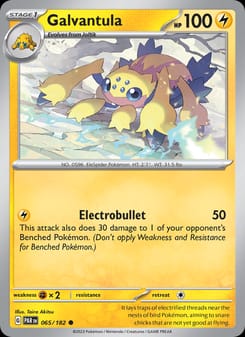 Galvantula 065/182 Common – Paradox Rift Pokémon card