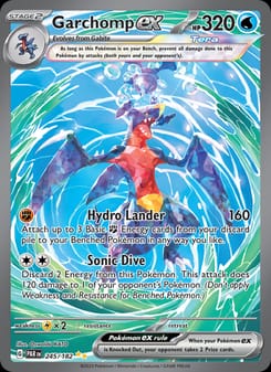 Garchomp ex 245/182 Special Illustration Rare – Paradox Rift Pokémon card