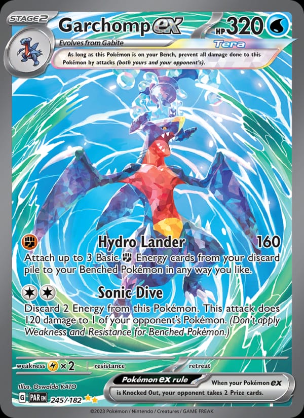 Garchomp ex 245/182 Paradox Rift Pokémon card
