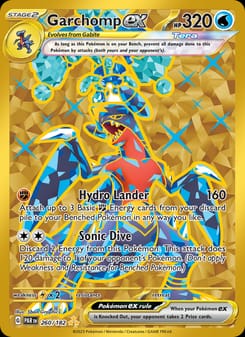 Garchomp ex 260/182 Hyper Rare – Paradox Rift Pokémon card