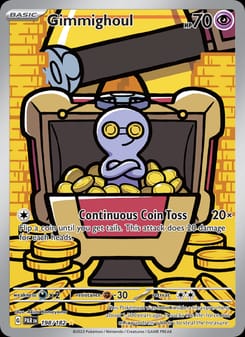 Gimmighoul 198/182 Illustration Rare – Paradox Rift Pokémon card