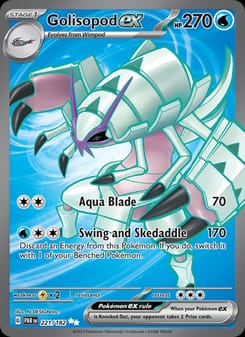 Golisopod ex 221/182 Ultra Rare – Paradox Rift Pokémon card