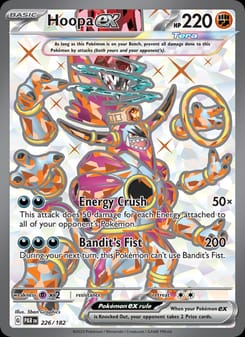 Hoopa ex 226/182 Ultra Rare – Paradox Rift Pokémon card