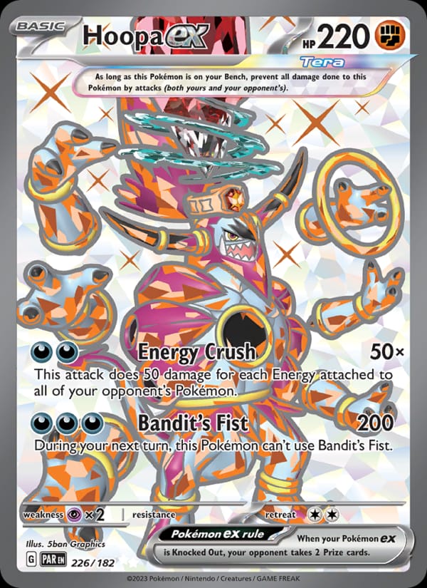 Hoopa ex 226/182 Paradox Rift Pokémon card
