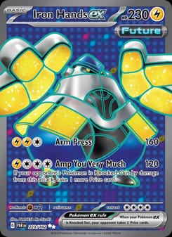 Iron Hands ex 223/182 Ultra Rare – Paradox Rift Pokémon card