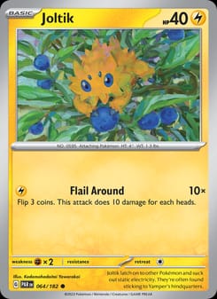 Joltik 064/182 Common – Paradox Rift Pokémon card