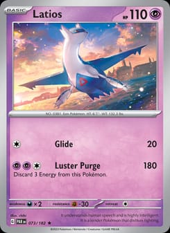Latios 073/182 Rare – Paradox Rift Pokémon card
