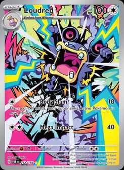 Loudred 212/182 Illustration Rare – Paradox Rift Pokémon card