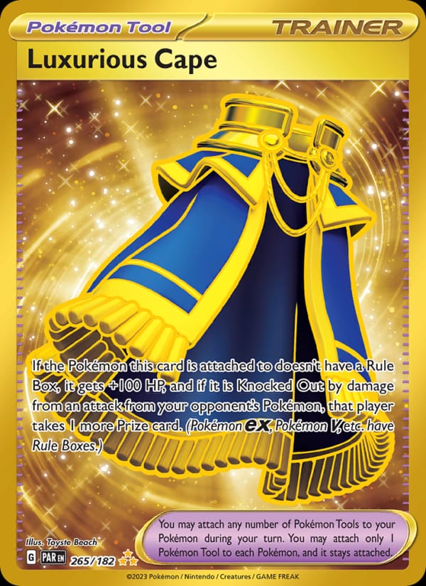 Luxurious Cape 265/182 Paradox Rift Pokémon card