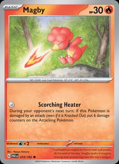 Magby 019/182 Common – Paradox Rift Pokémon card