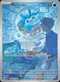 Mantyke 189/182 Illustration Rare – Paradox Rift Pokémon card
