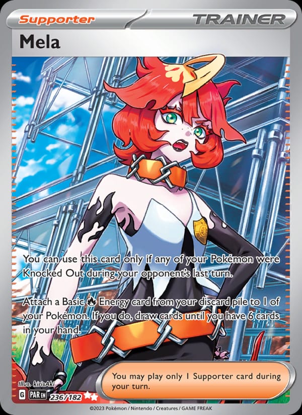 Mela 236/182 Paradox Rift Pokémon card