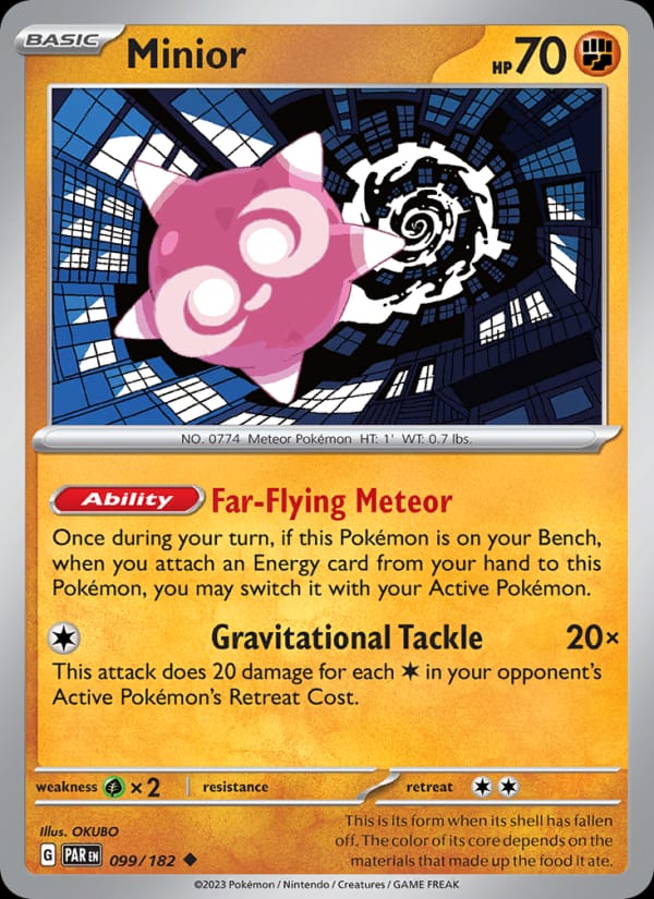 Minior 099/182 Paradox Rift Pokémon card