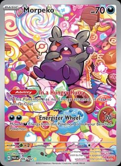 Morpeko 206/182 Illustration Rare – Paradox Rift Pokémon card