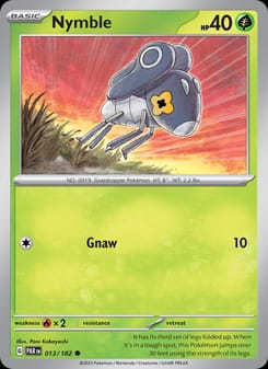 Nymble 013/182 Common – Paradox Rift Pokémon card