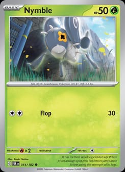 Nymble 014/182 Common – Paradox Rift Pokémon card