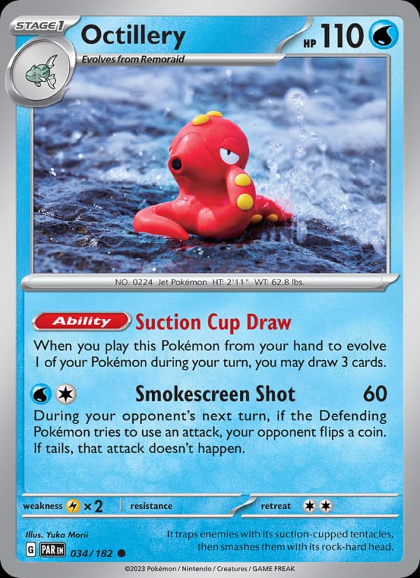 Octillery 034/182 Paradox Rift Pokémon card
