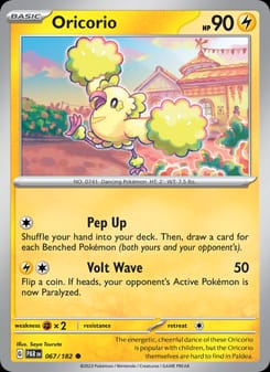 Oricorio 067/182 Common – Paradox Rift Pokémon card