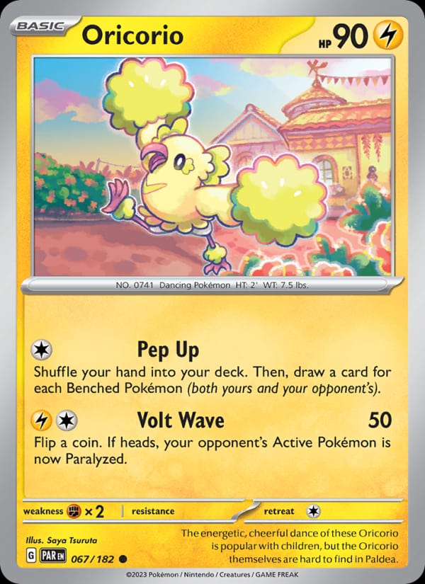 Oricorio 067/182 Paradox Rift Pokémon card