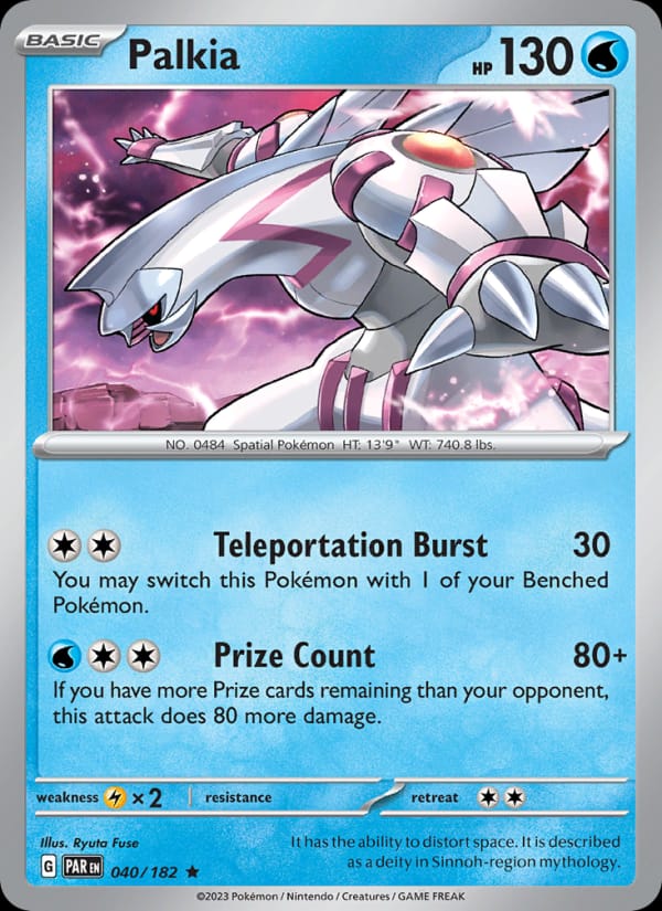 Palkia 040/182 Paradox Rift Pokémon card