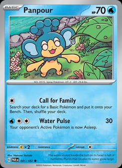 Panpour 041/182 Common – Paradox Rift Pokémon card