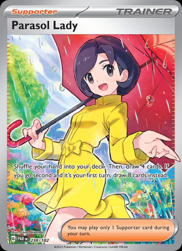 Parasol Lady 238/182 Paradox Rift Pokémon card