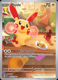 Plusle 193/182 Illustration Rare – Paradox Rift Pokémon card