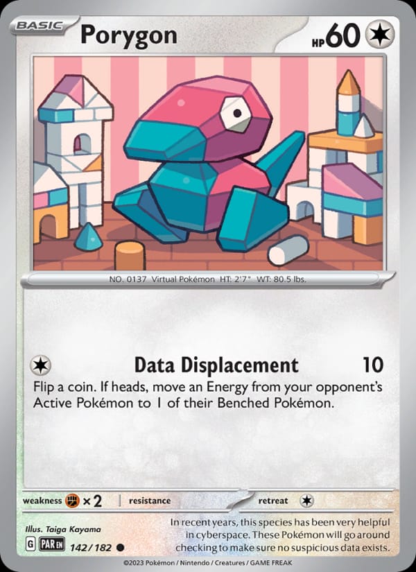 Porygon 142/182 Paradox Rift Pokémon card