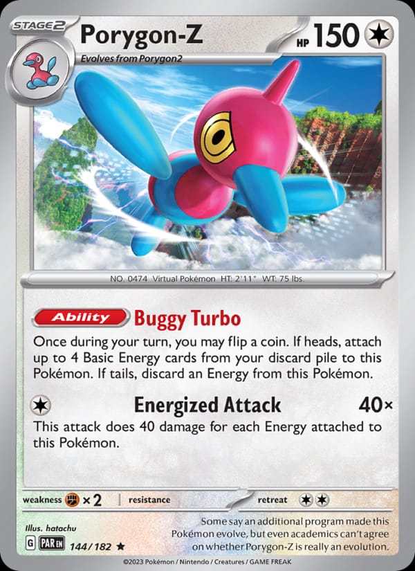 Porygon-Z 144/182 Paradox Rift Pokémon card