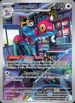 Porygon-Z 214/182 Illustration Rare – Paradox Rift Pokémon card