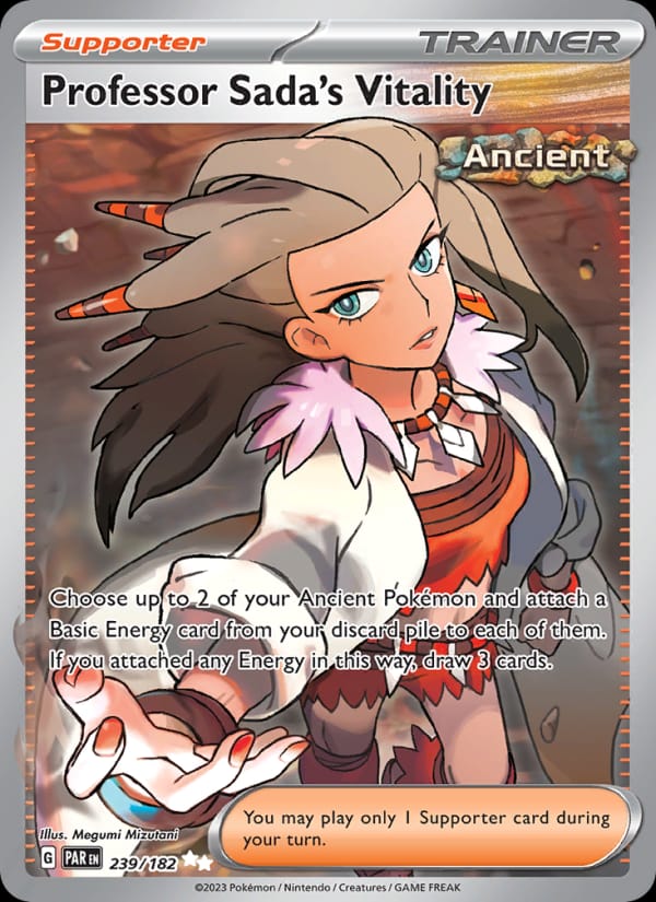 Professor Sada's Vitality 239/182 Paradox Rift Pokémon card