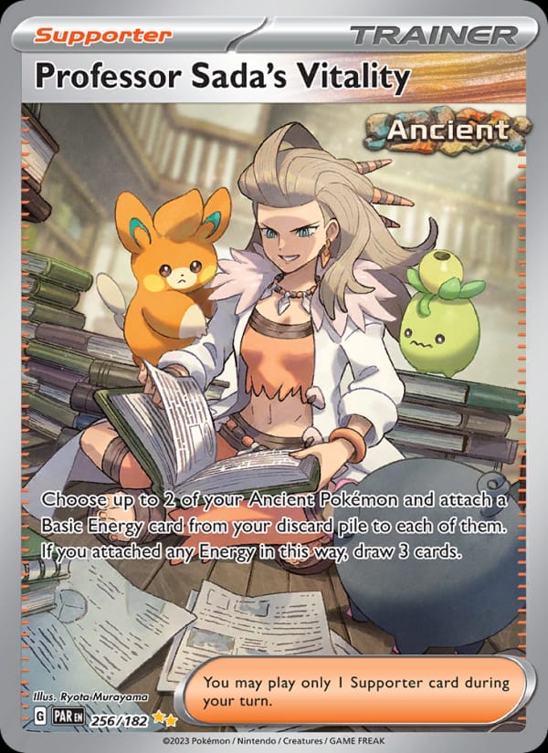 Professor Sada's Vitality 256/182 Paradox Rift Pokémon card