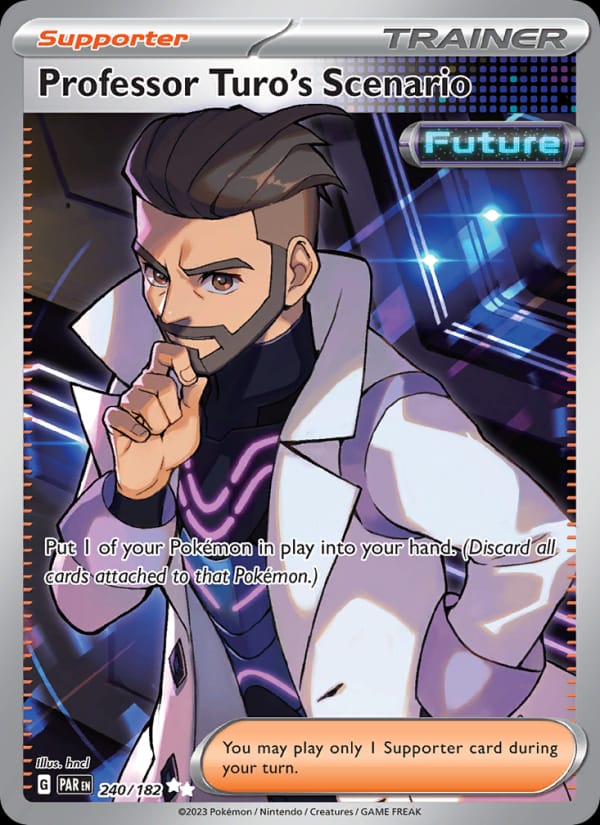 Professor Turo's Scenario 240/182 Paradox Rift Pokémon card