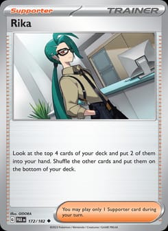 Rika 172/182 Uncommon – Paradox Rift Pokémon card