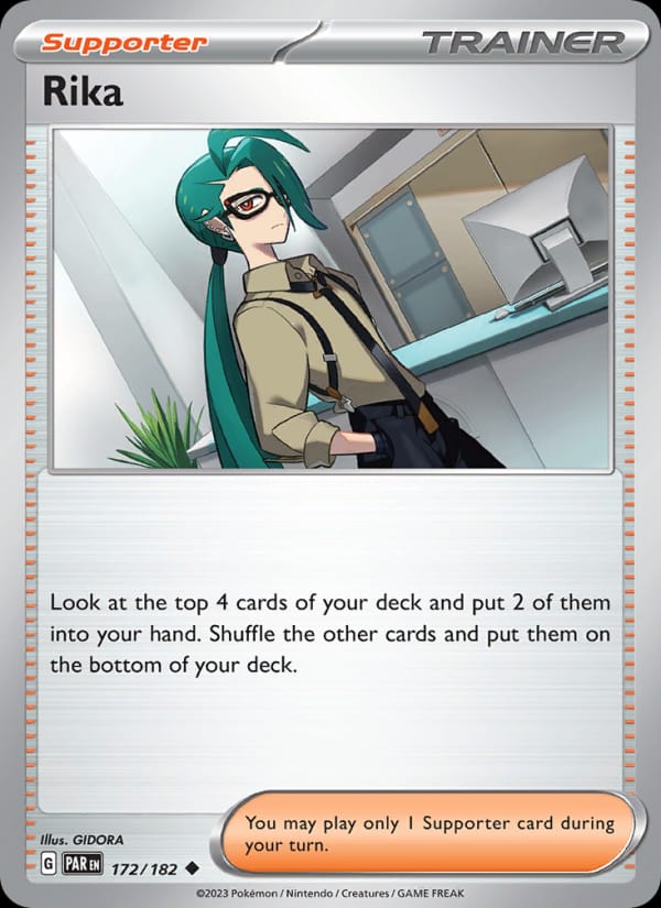 Rika 172/182 Paradox Rift Pokémon card