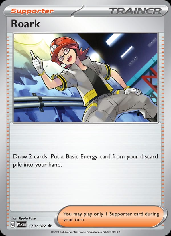 Roark 173/182 Paradox Rift Pokémon card