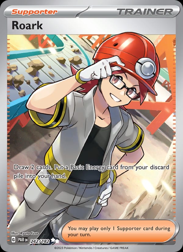 Roark 242/182 Paradox Rift Pokémon card