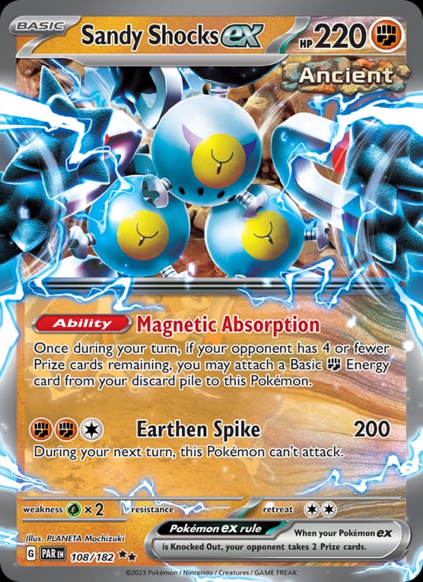 Sandy Shocks ex 108/182 Paradox Rift Pokémon card
