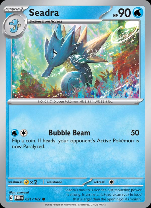 Seadra 031/182 Paradox Rift Pokémon card