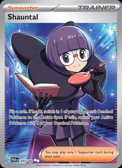 Shauntal 243/182 Ultra Rare – Paradox Rift Pokémon card
