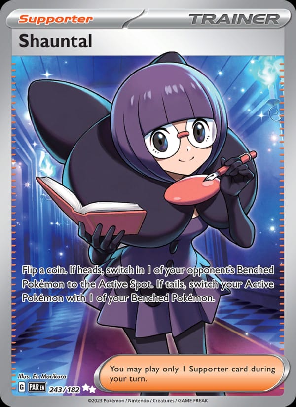 Shauntal 243/182 Paradox Rift Pokémon card