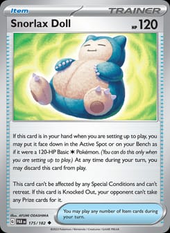 Snorlax Doll 175/182 Uncommon – Paradox Rift Pokémon card