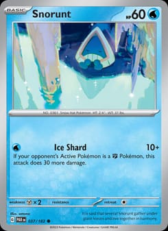 Snorunt 037/182 Common – Paradox Rift Pokémon card
