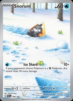 Snorunt 188/182 Illustration Rare – Paradox Rift Pokémon card