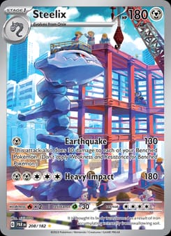 Steelix 208/182 Illustration Rare – Paradox Rift Pokémon card
